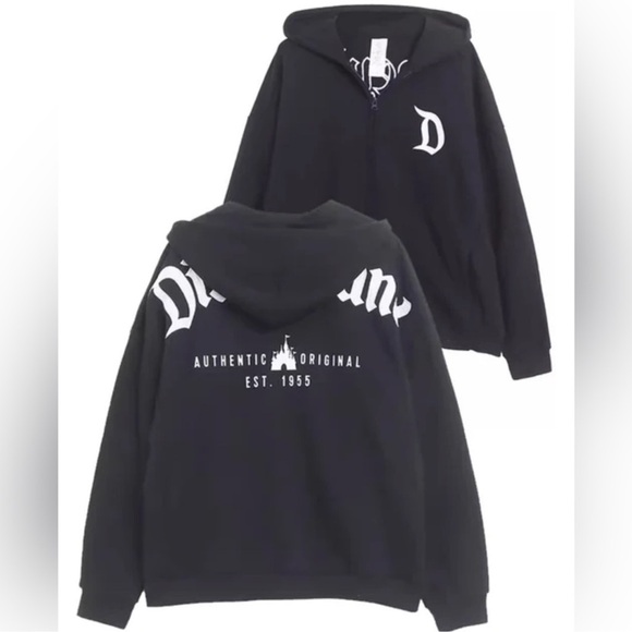 Disney Parks Disneyland Authentic Original Castle 1955 Zip up Hoodie NWT - Picture 3 of 8